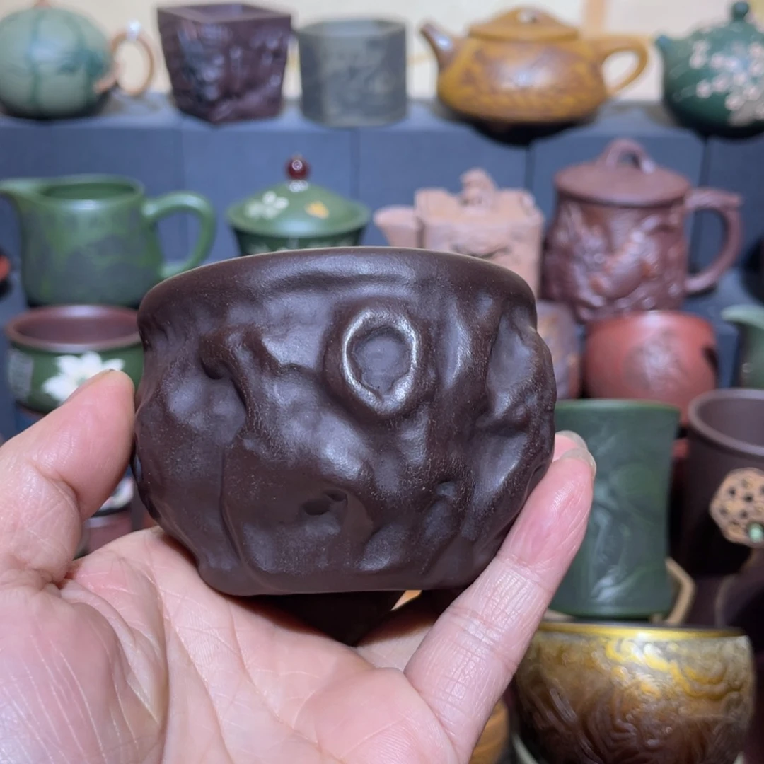 原矿紫砂手工主人杯