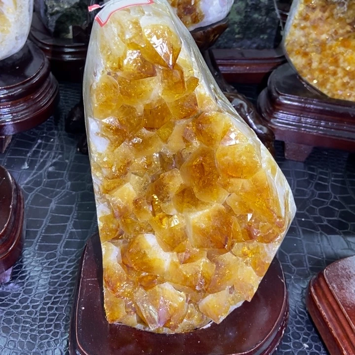 未镶嵌珠宝半成品水晶黄水屏风
