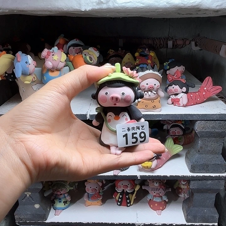今***和摆件景德镇陶瓷手作摆件猪猪猪