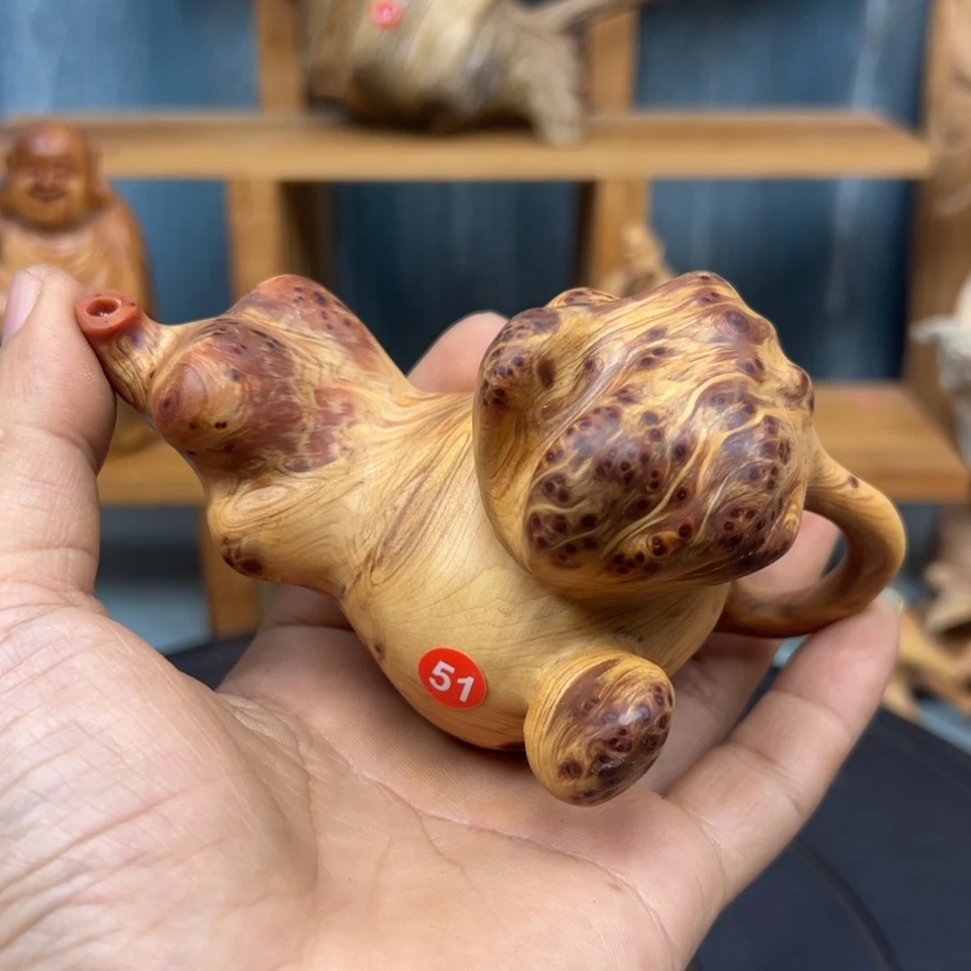 木成*生崖柏木摆件手把件