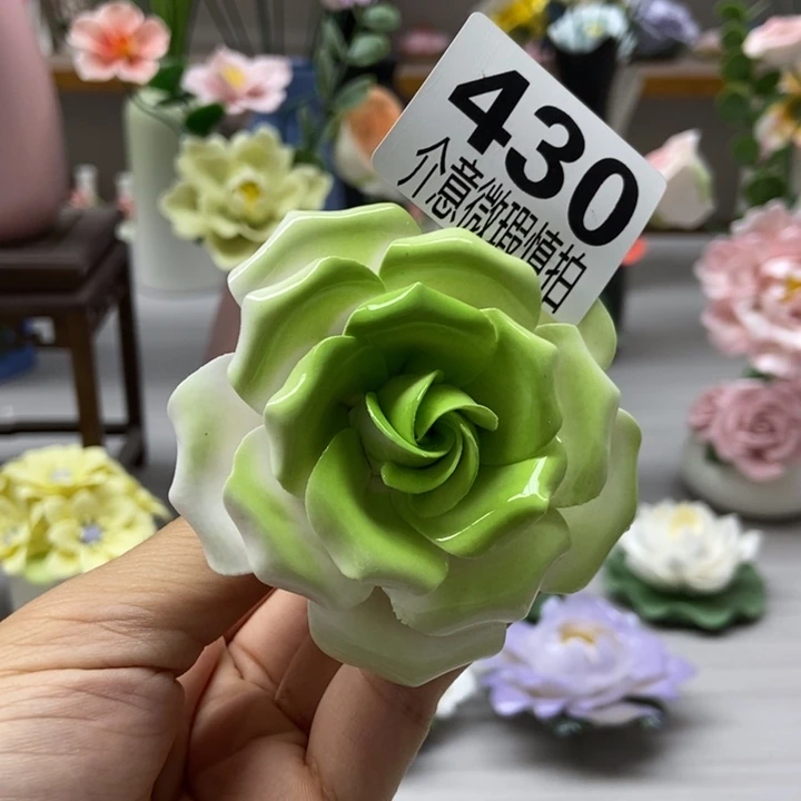 陶瓷手工制作陶瓷花
