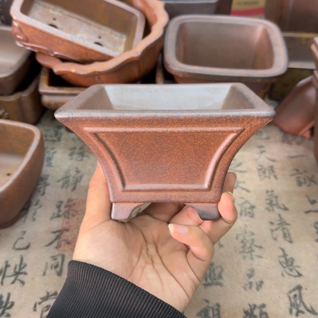紫砂花盆23号宜兴紫砂正品花盆12x7