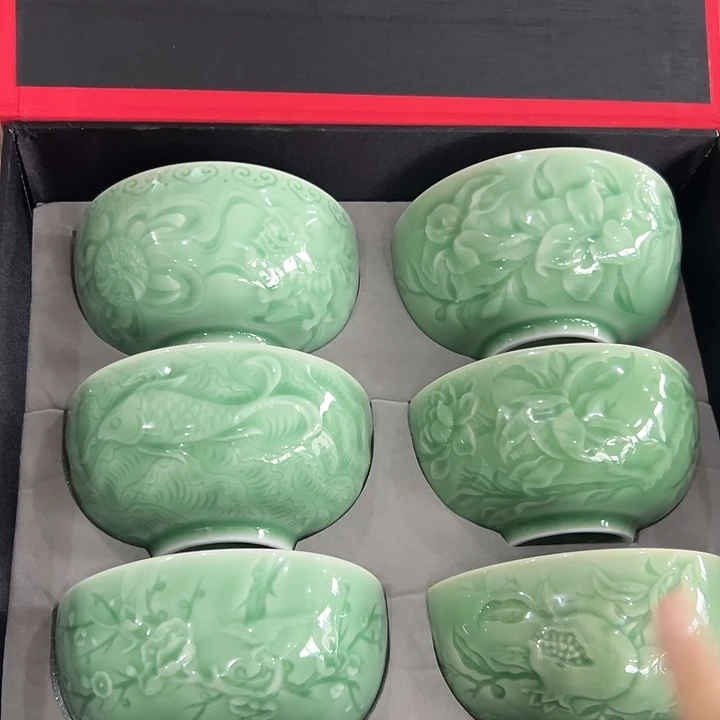 云间青瓷龙泉小米茶器