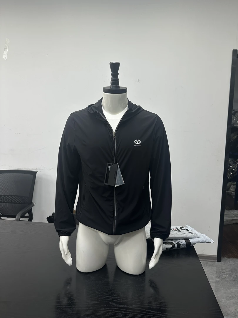 107-5070男士高品质春夏款超薄夹克男款长袖连帽时尚户外