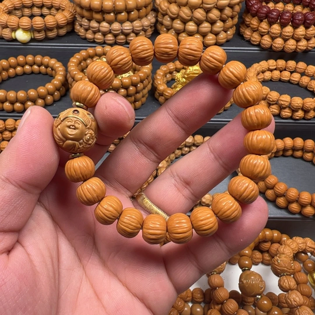 猴头核桃手串精品911+财迷镶嵌