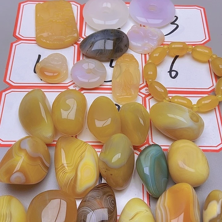 【闪购商品】玛瑙/玉髓未镶嵌珠宝半成品然**物