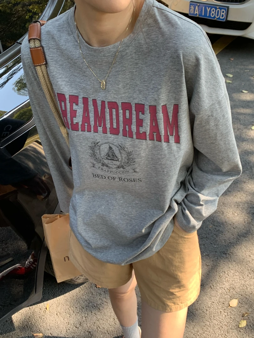 Seawhen海维恩「一帆风顺tee」H宽松版遮胯梨形慵懒，落肩优化头肩比