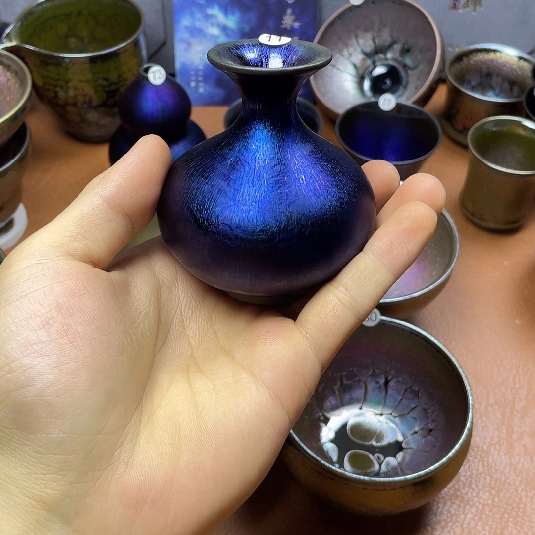 手工拉胚花器11号建盏