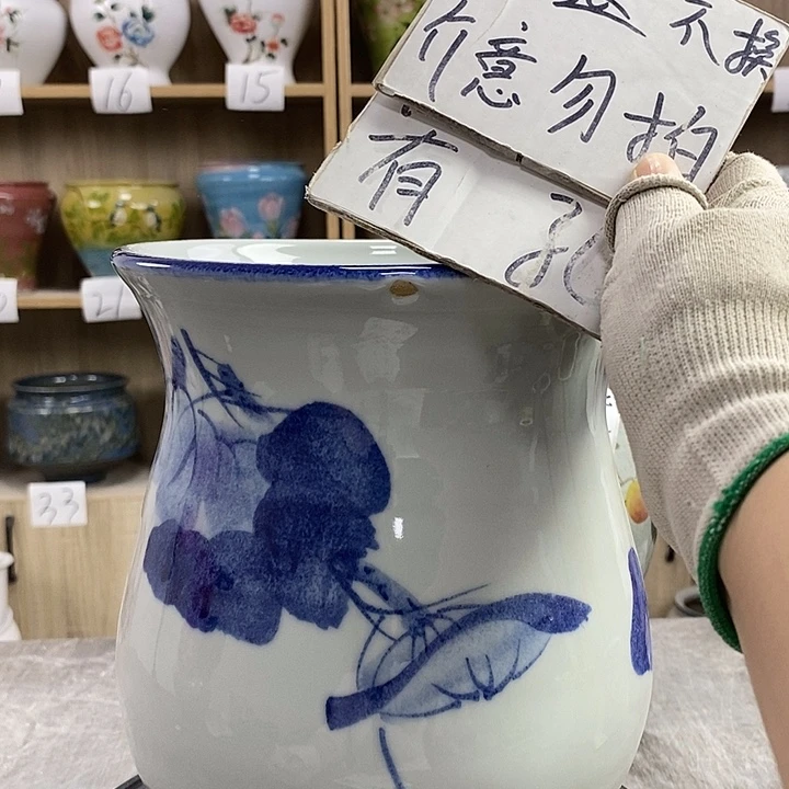 缸12xc景德镇陶瓷花盆