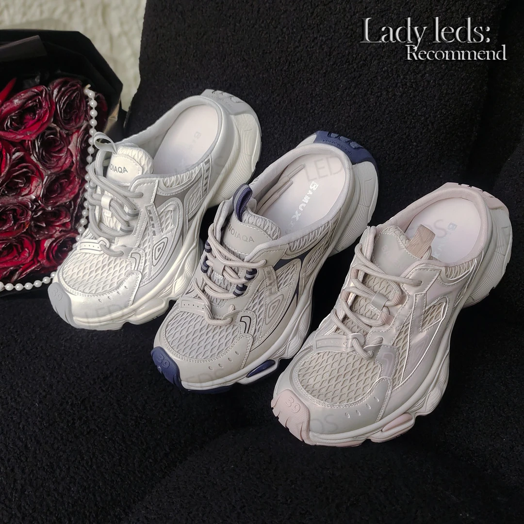 LEDS 9286春夏新款时尚单品包头老爹拖鞋女鞋休闲鞋