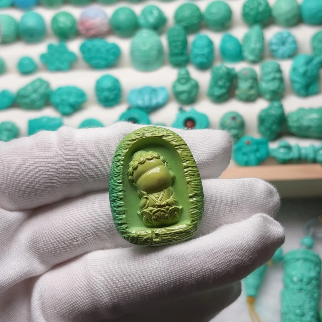 26.5*33.8菜籽黄无相佛高瓷