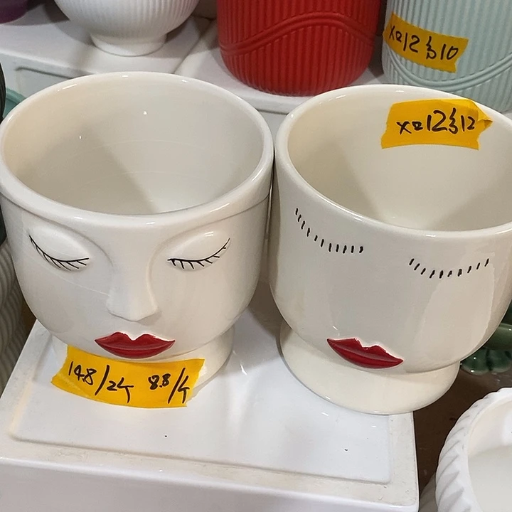 摆件陶盆有孔 瑕疵介意勿拍