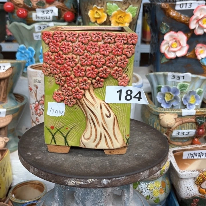 紫砂花盆粗陶材质多肉花盆