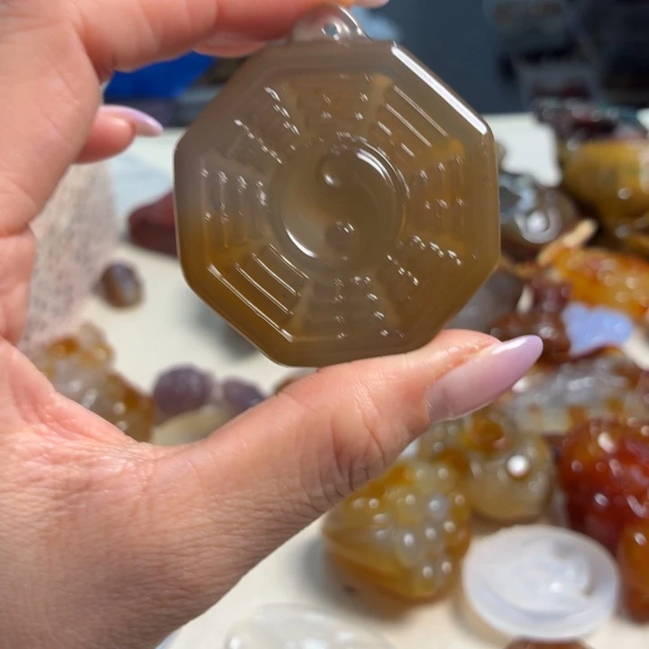 玛瑙/玉髓未镶嵌吊坠(不含链)