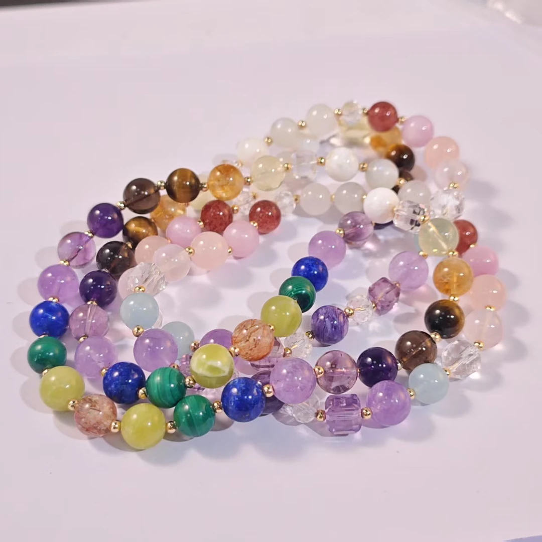 【书记甄选】原创水晶“大满贯”项链多样性发一件 约10mm 7100DX