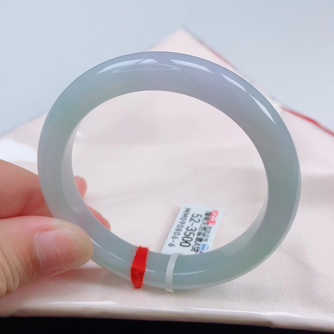 翡翠手镯未镶嵌52正圈