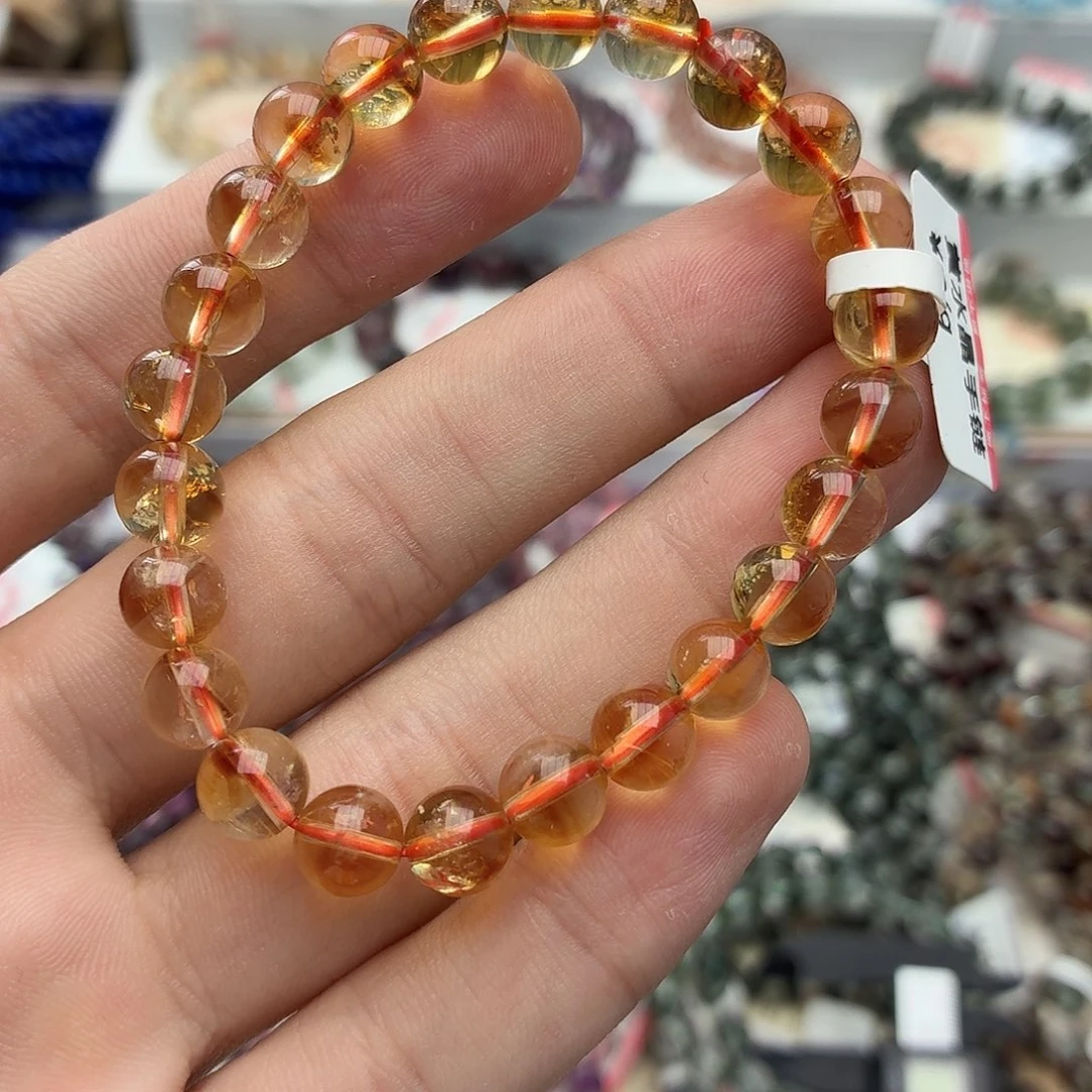 水晶手链未镶嵌H936黄水晶单圈