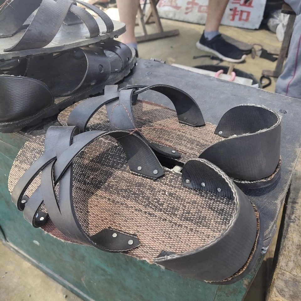 山东沂蒙大凉鞋鞋拖男鞋平底男款休闲纯手工男士户外黑色经典外穿