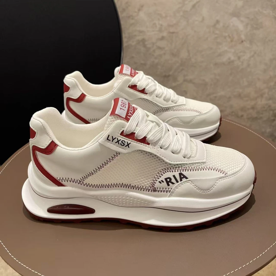 男鞋2025夏季透气网鞋男士低帮小白鞋薄款单网运动休闲鞋日常板鞋