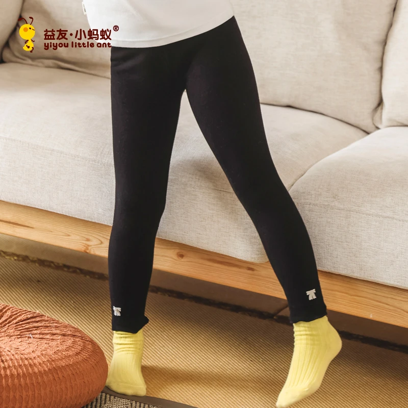 德绒女童打底裤外穿加绒加厚保暖裤女孩长裤子儿童秋冬