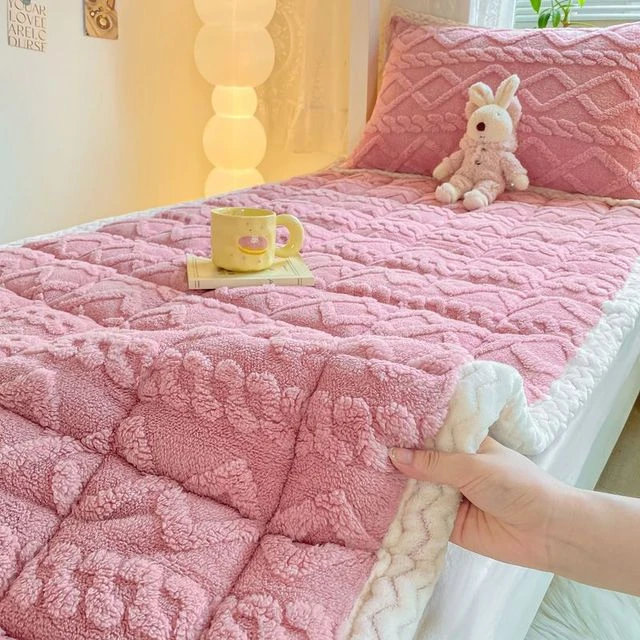 加厚单人床垫软垫床盖塔芙加绒防滑垫学生宿舍便携式牛奶绒床垫