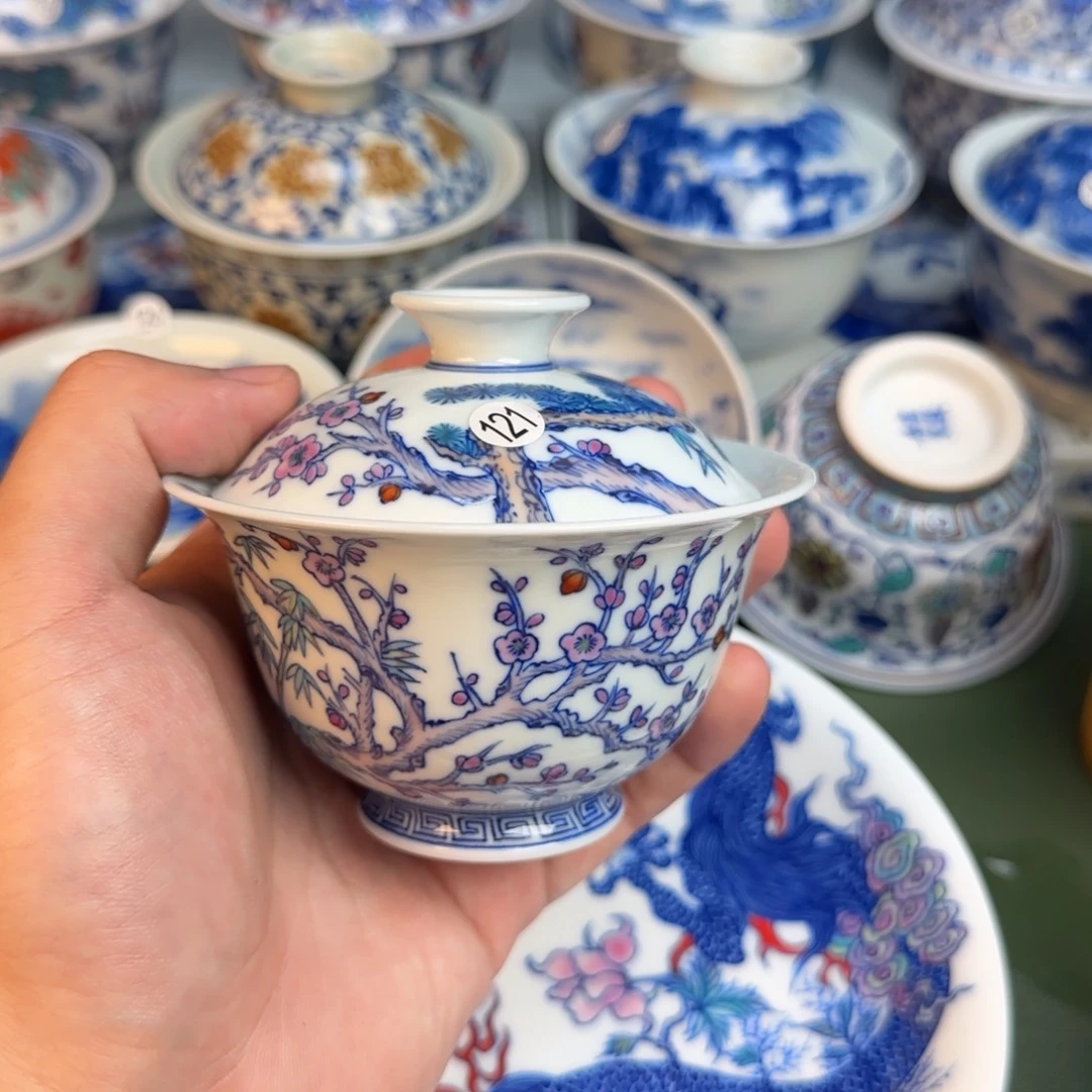 彦祖纯手工手绘茶具121