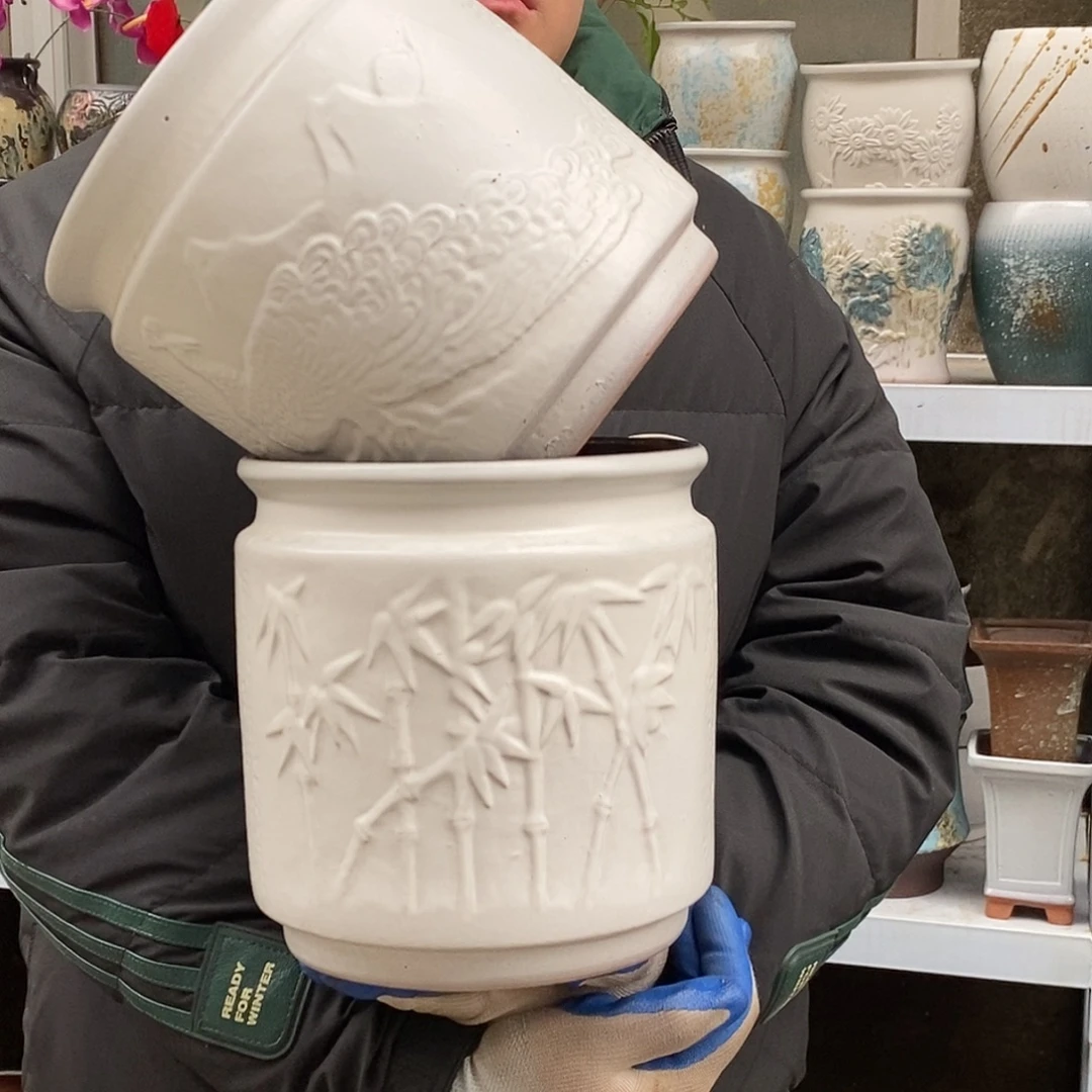 花盆紫砂口20高20处理俩个