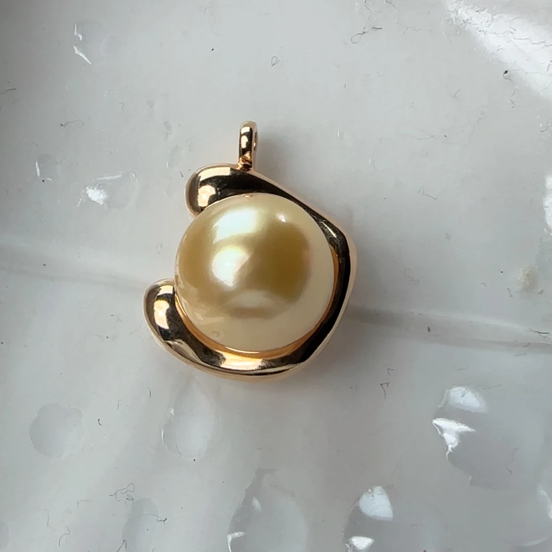 银S925镶嵌海水珍珠颈饰