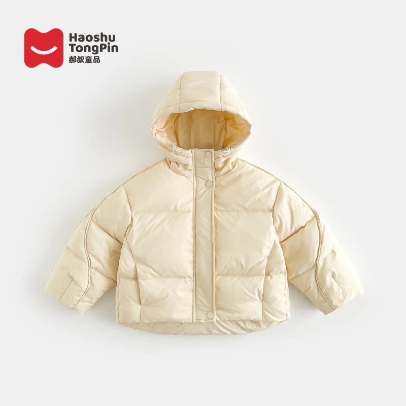 现货杜邦三防|90白鸭绒郝叔童品冬季2025女童韩版羽绒服潮HQ5423