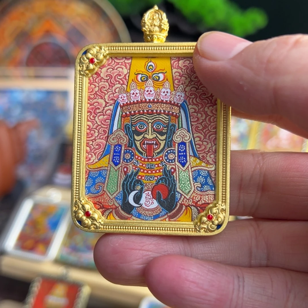 吊坠?****?青海热贡纯手绘唐卡扎基