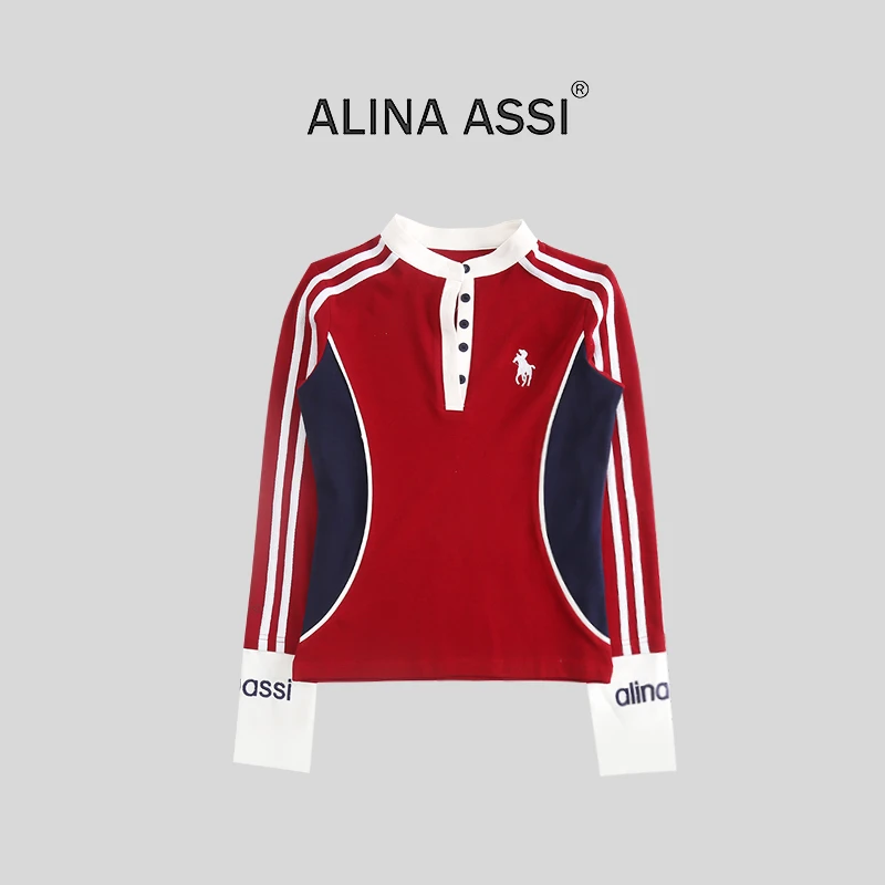 【静静】2025秋冬新款显瘦T恤休闲长袖上衣AE0591