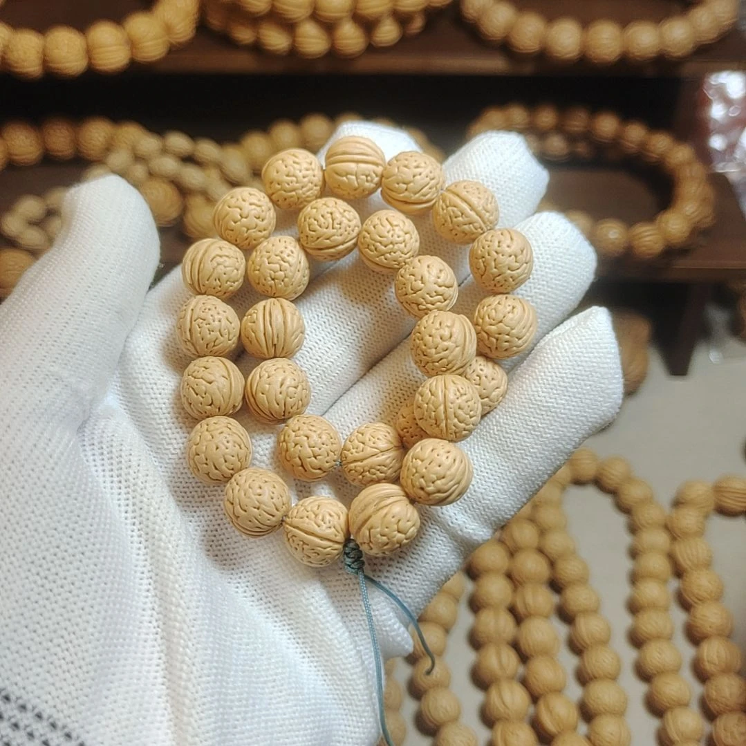 桃核手串奶油黄桃