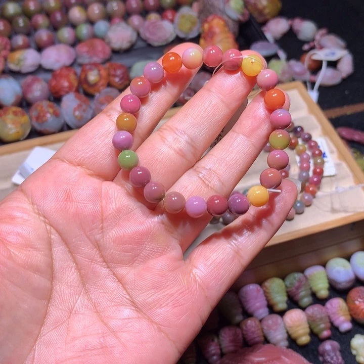 玛瑙/玉髓未镶嵌手串盐源玛瑙