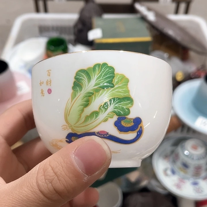 杯子陶陶瓷茶具全部默认微瑕处理不影响使用完美主义者慎拍！