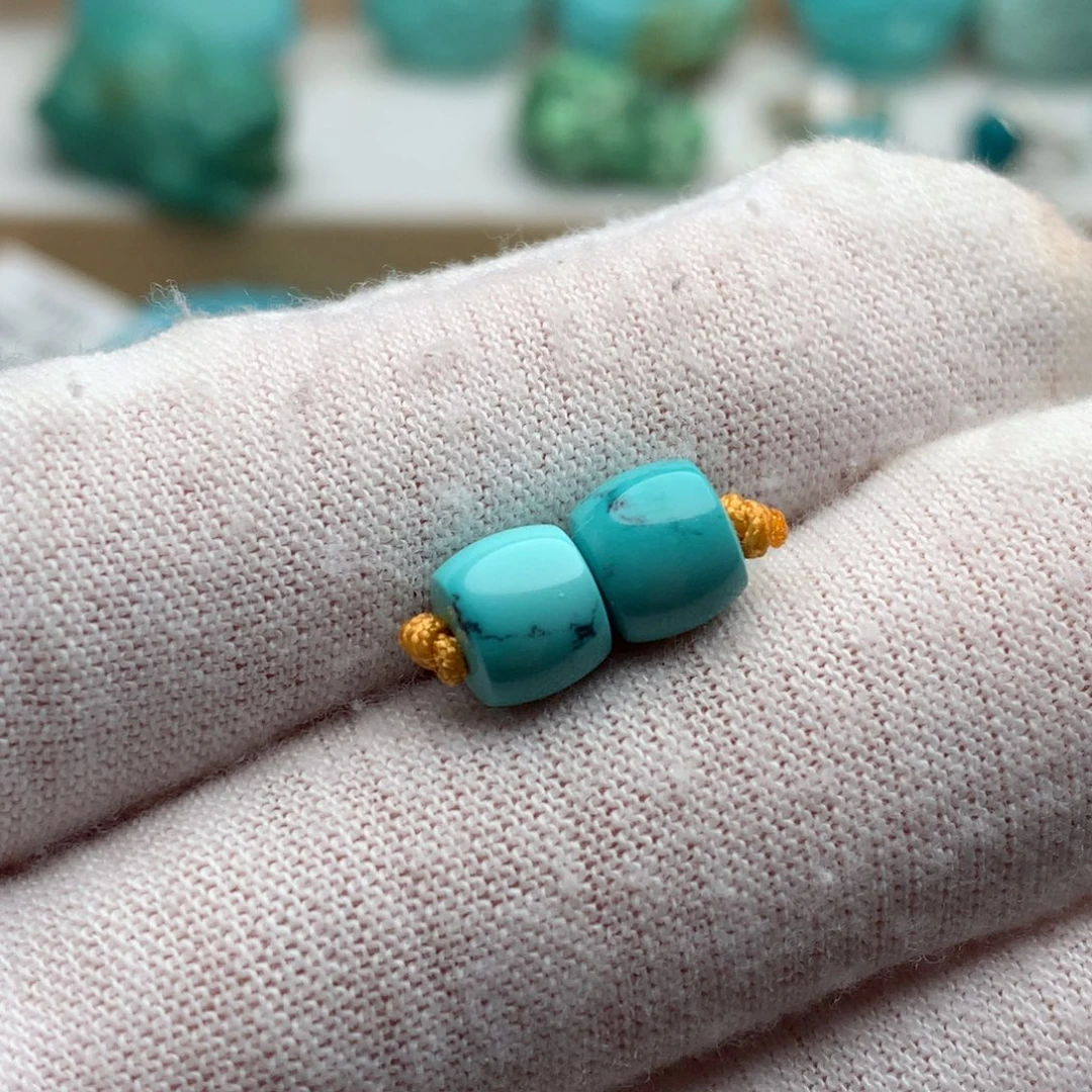 绿松石未镶嵌珠宝奇石7mm