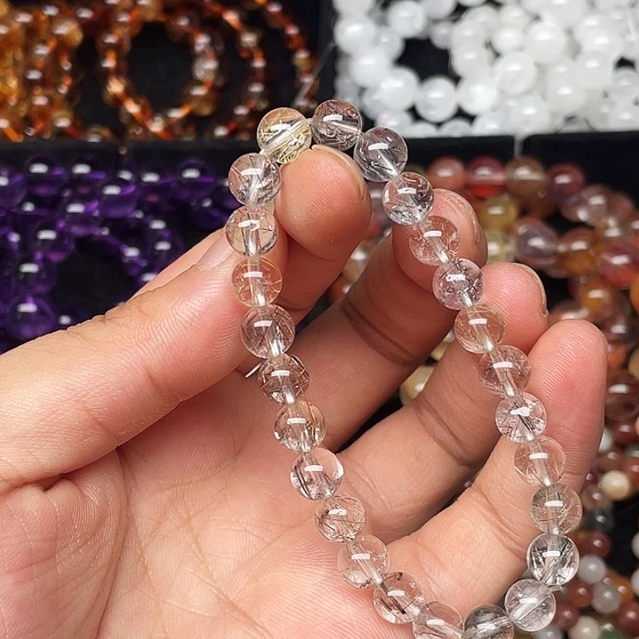 未镶嵌水晶手链雪霜发7.9