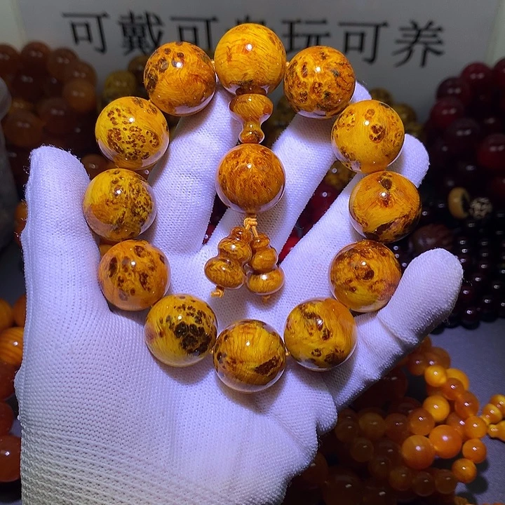 手串/手链松木（琥珀木）2.0 留疤玉化高货