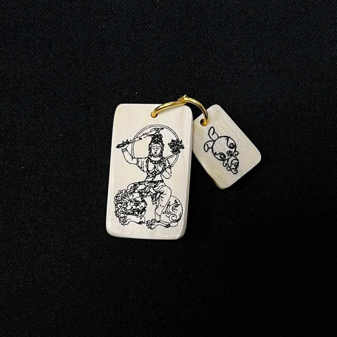 D12922 文殊菩萨 （兔）只做天然猛犸牙