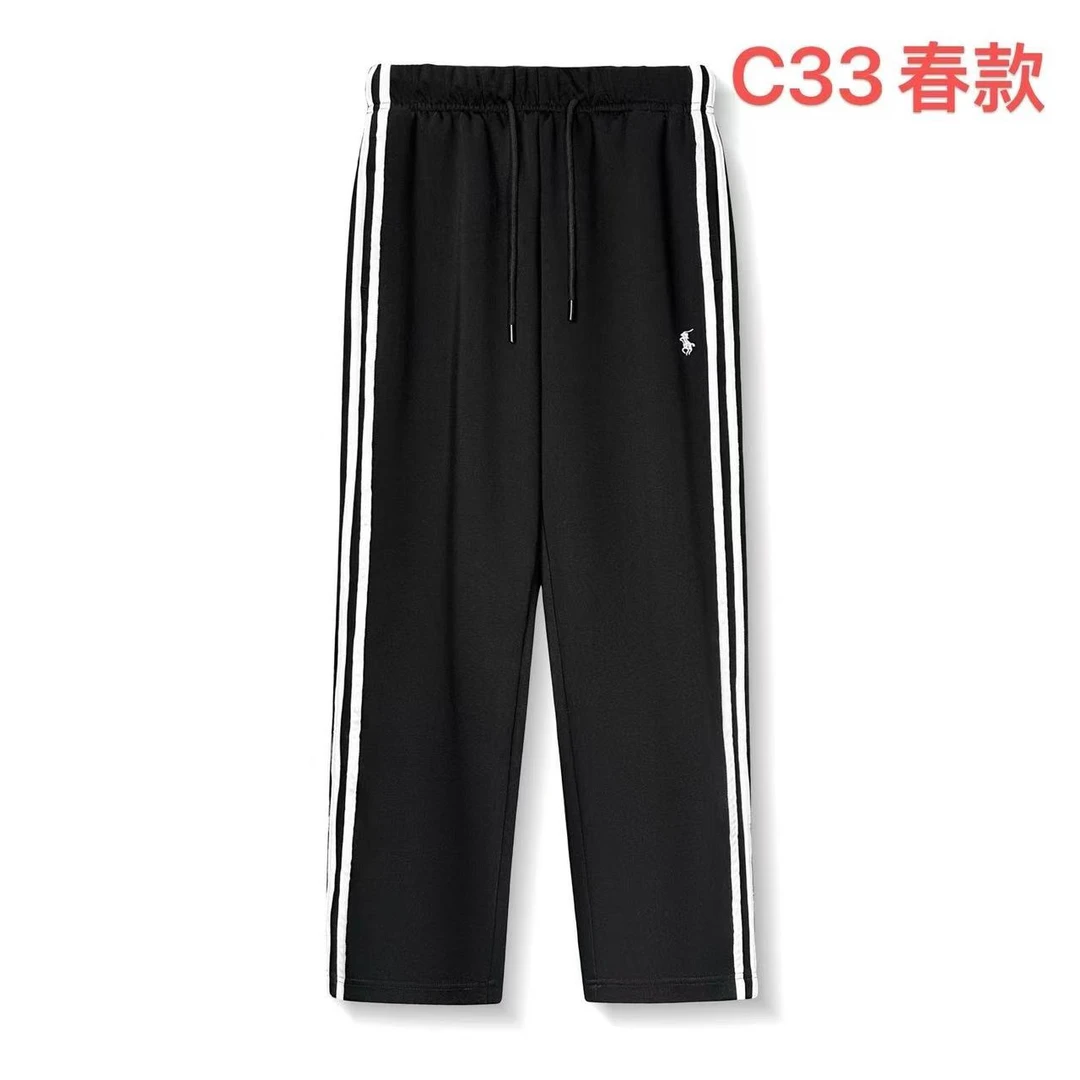 C33-春夏新款休闲百搭潮牌直筒裤运动裤男女同款