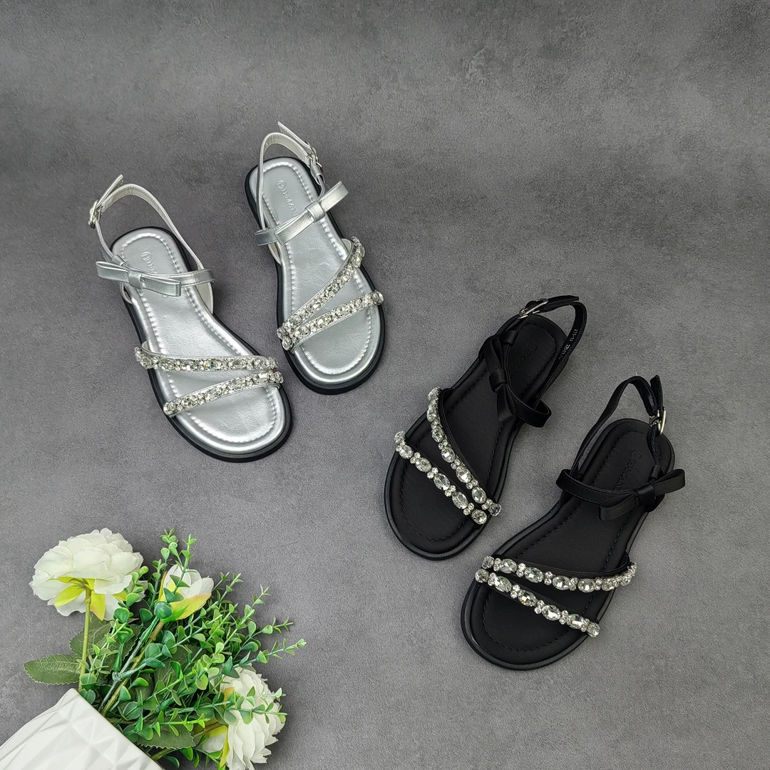 火爆夏季平底休闲舒适运动松糕百搭时尚软底女凉鞋-211-13