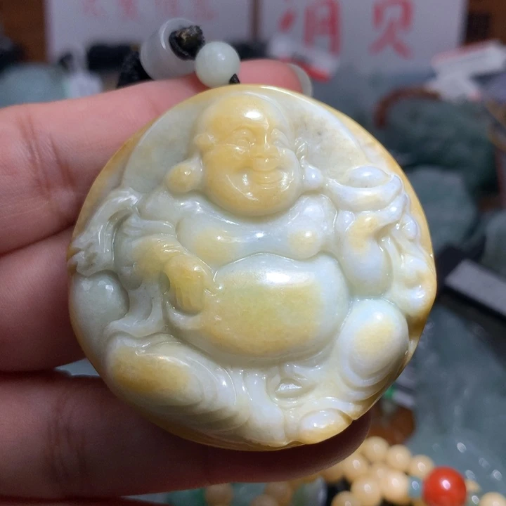 翡翠颈饰未镶嵌保真天然A货翡翠