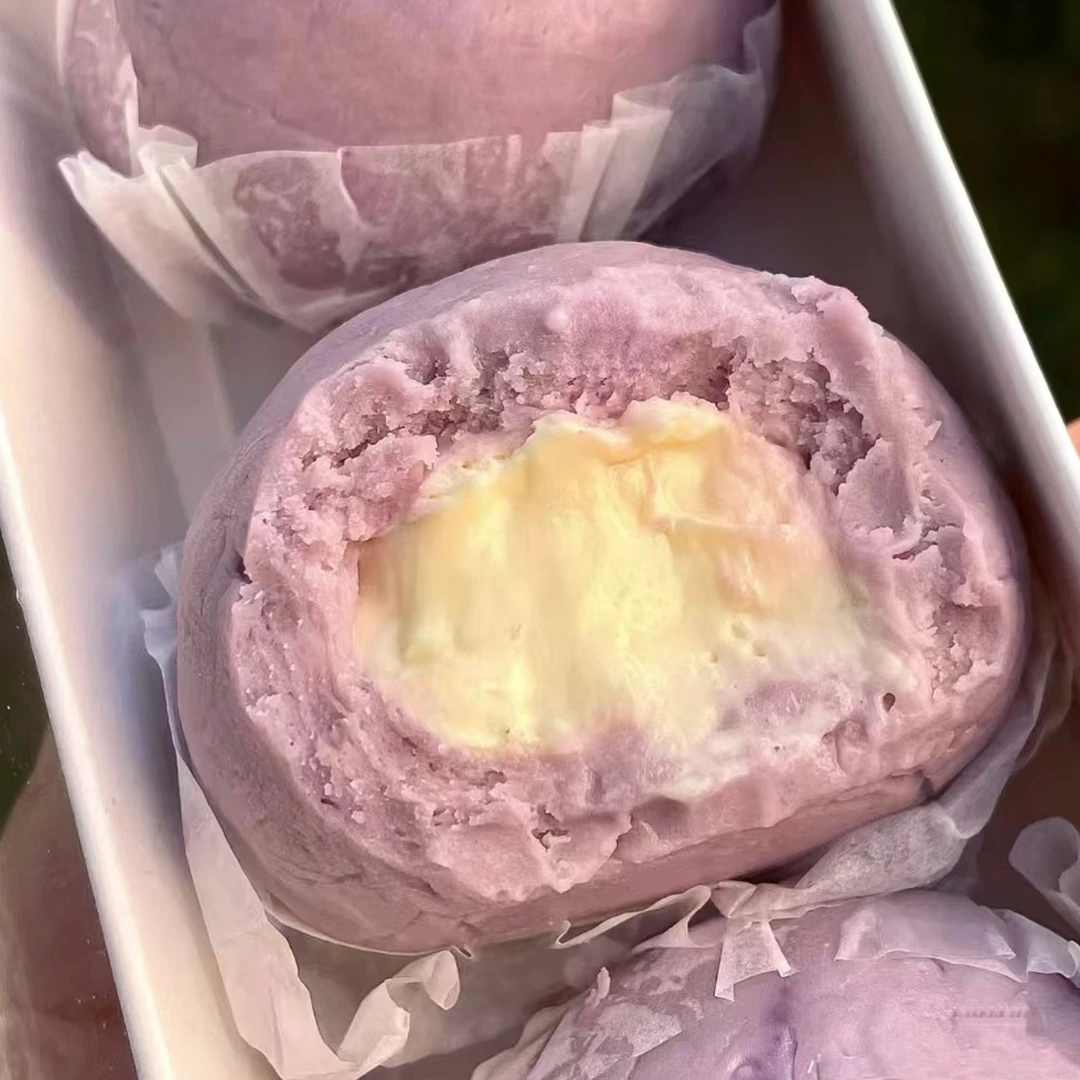 芋泥奶酪球荔浦芋头动物奶油干酪爆浆零食甜品新鲜现做冷鲜盒装K