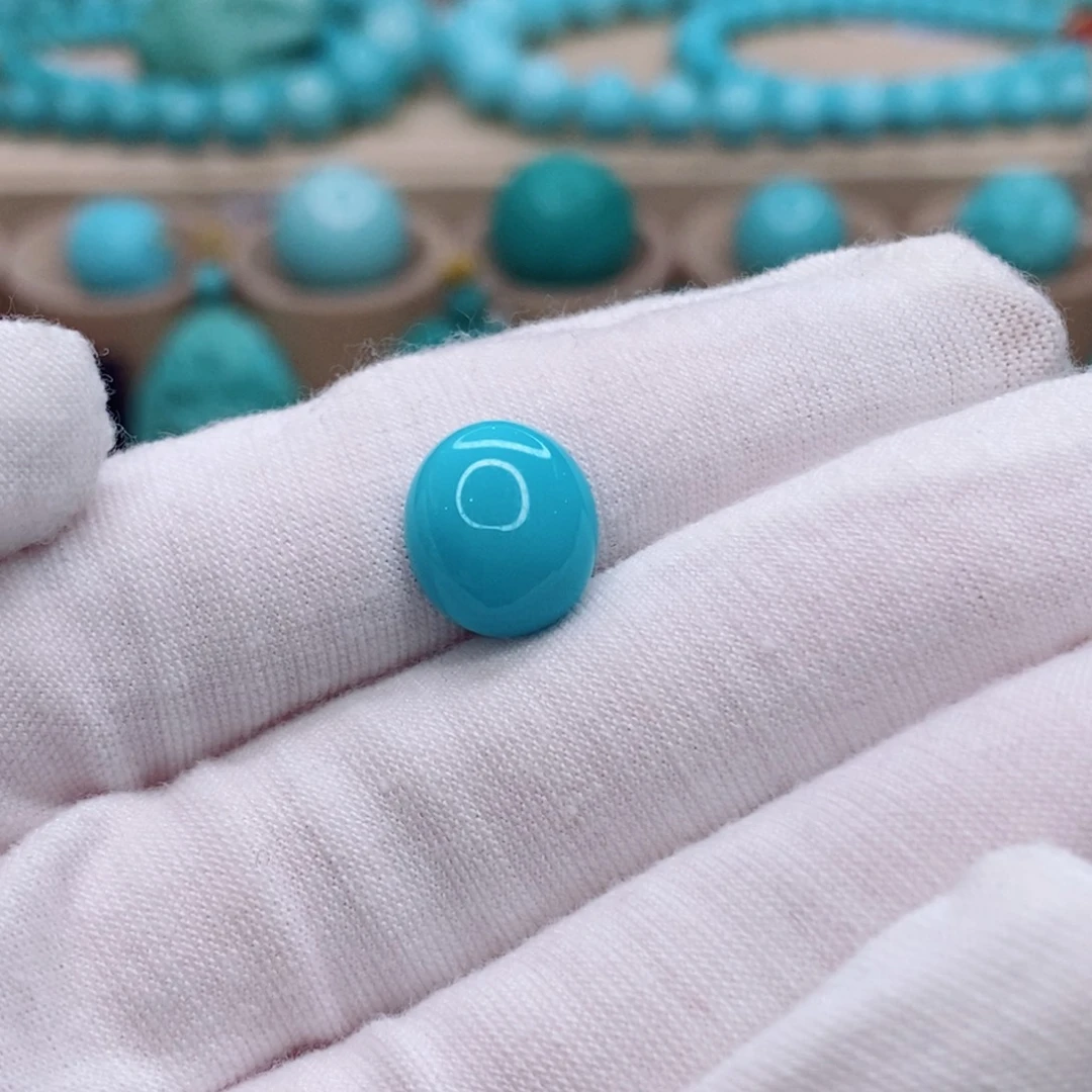 绿松石未镶嵌珠宝奇石10.6mm