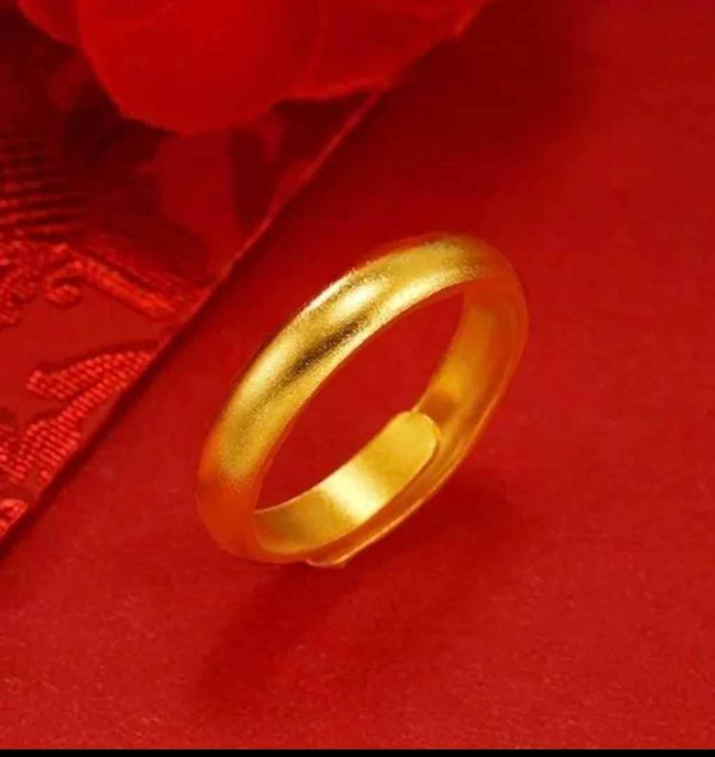 【金总专属】古法传承素圈光面足金黄金戒指2.7克zip