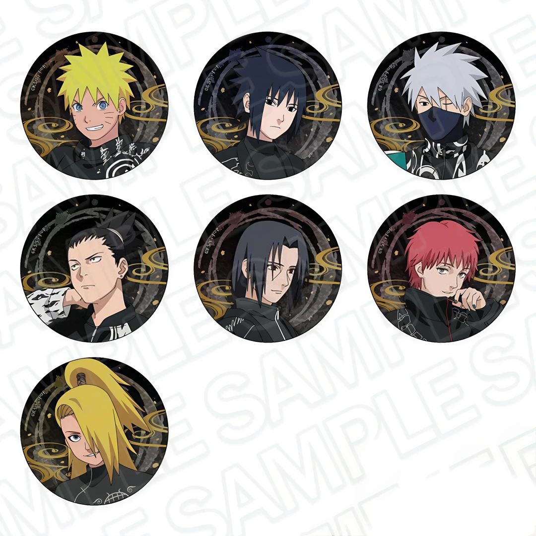 【拆盒】正版日谷《火影忍者》JF2025黑潮服系列吧唧徽章潮玩盲盒