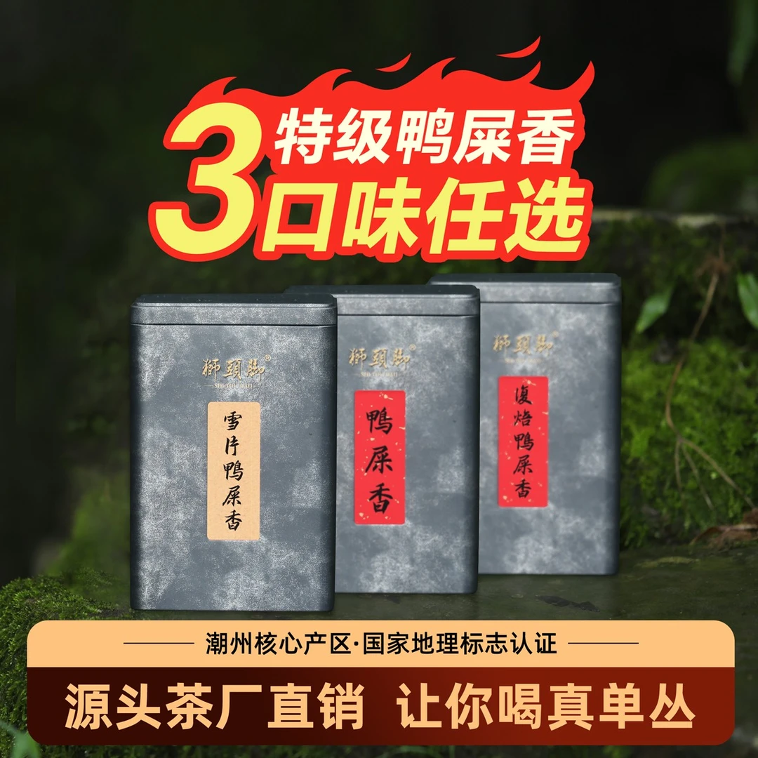 【鸭屎香】3种风味 特级雪片鸭屎香 潮州凤凰单枞茶叶 凤凰单丛茶叶