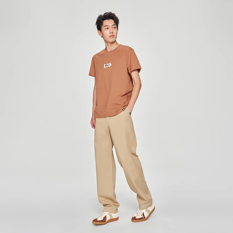 【早秋直筒休闲裤】Lee25新品琥珀流光舒适宽松柔软直筒日常布裤