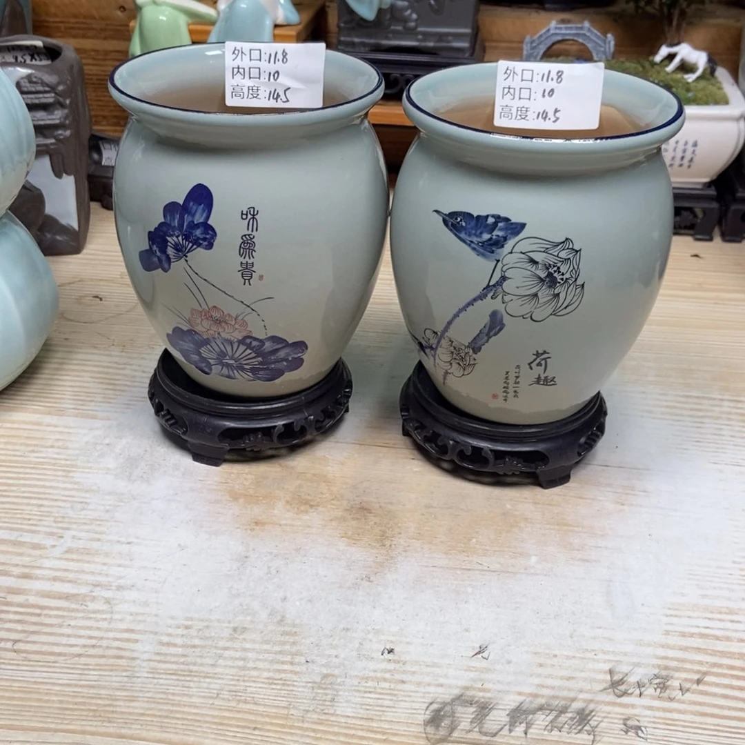 瓷片陶瓷花盆陶瓷艺术