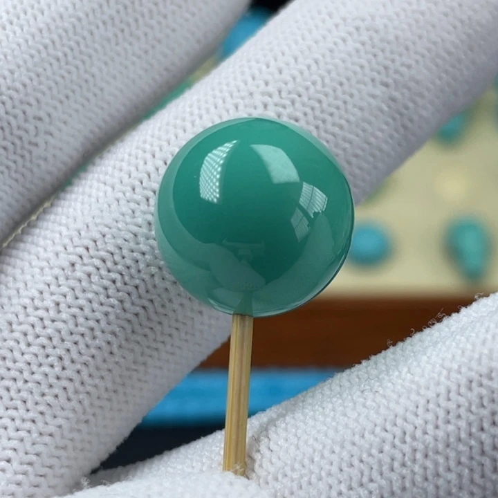 玻璃瓷深绿色卡16全品圆珠