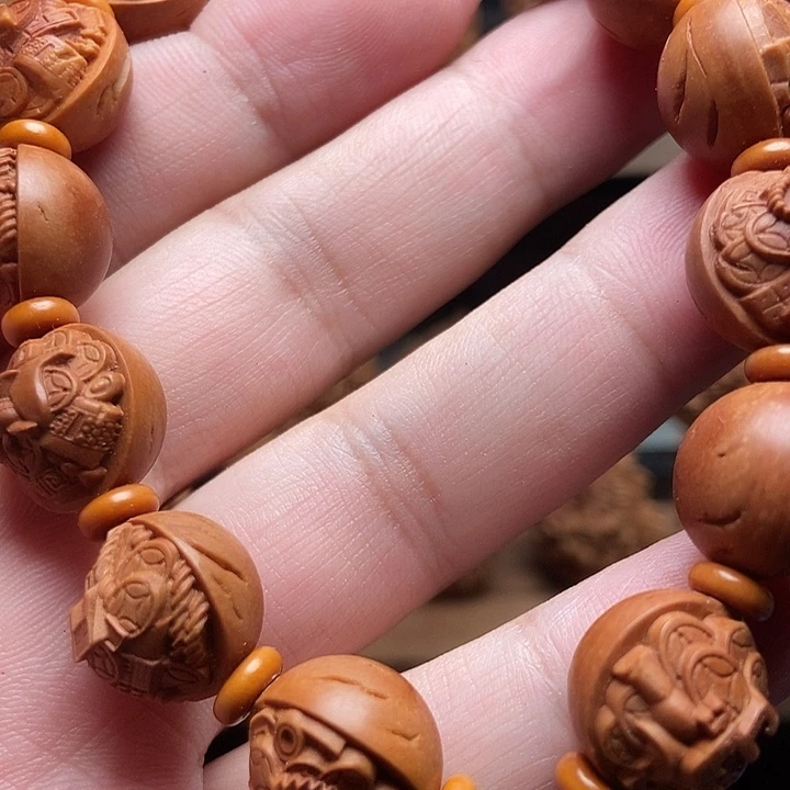 野生龙纹桃核锦灰堆